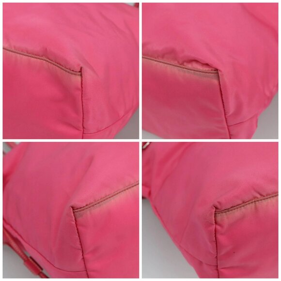 PRADA Tote Bag Nylon Pink Silver Auth 111353 - Picture 16 of 16
